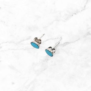 NEW Sterling Silver and Turquoise Stud Earrings